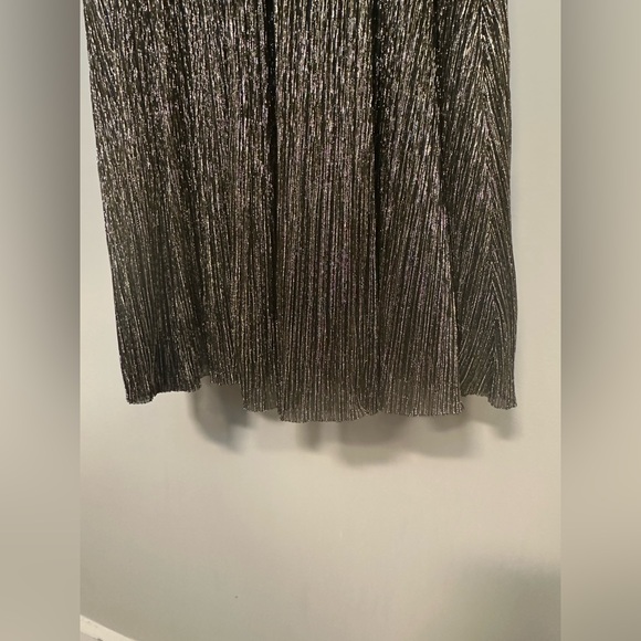 Eliza J Metallic Faux-Wrap Formal Dress - Picture 10 of 15